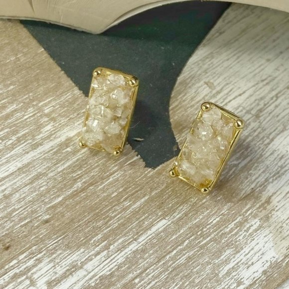 Alquimia Jewelry - GOLD JEWELED NATURAL CARNELIAN STUDS